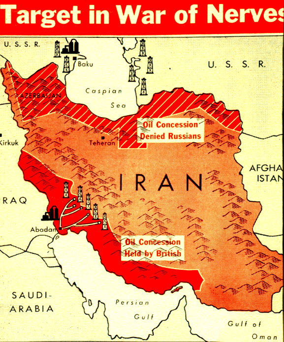 Target in War of Nerves, map of Iran