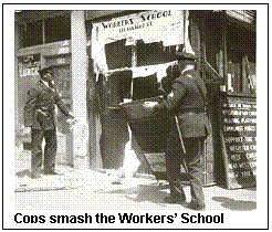 Cops smash the Worker's School